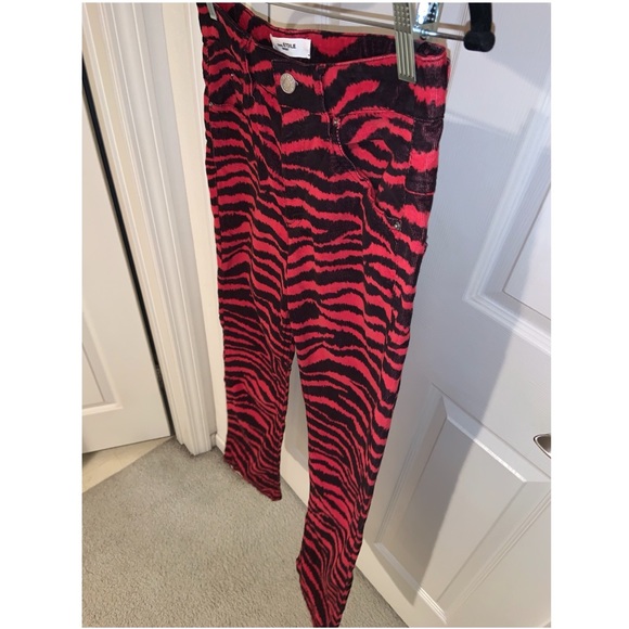 Isabel Marant Étoile Apolo tiger-print corduroy kick-flare pants –– NWT - Picture 11 of 17